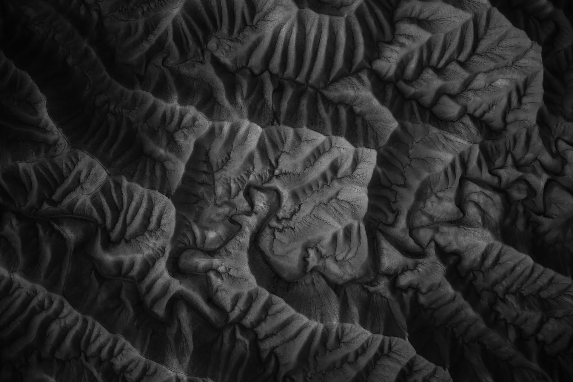 Badlands, Silver — fine art landscape photography print by Paul Anderson, Caineville, Utah