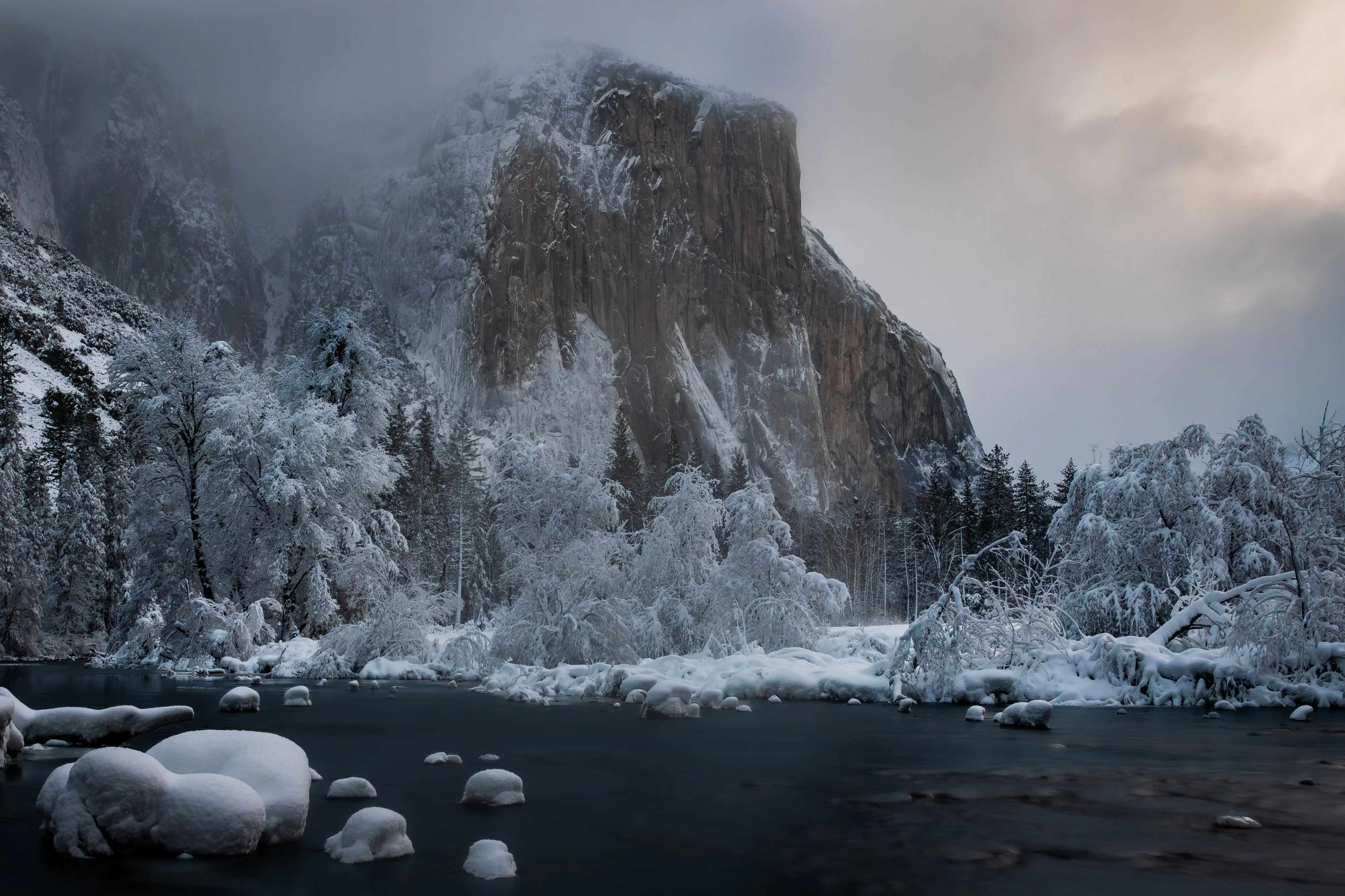 El Capitan, Winter — fine art landscape photography print by Paul Anderson, Yosemite, California