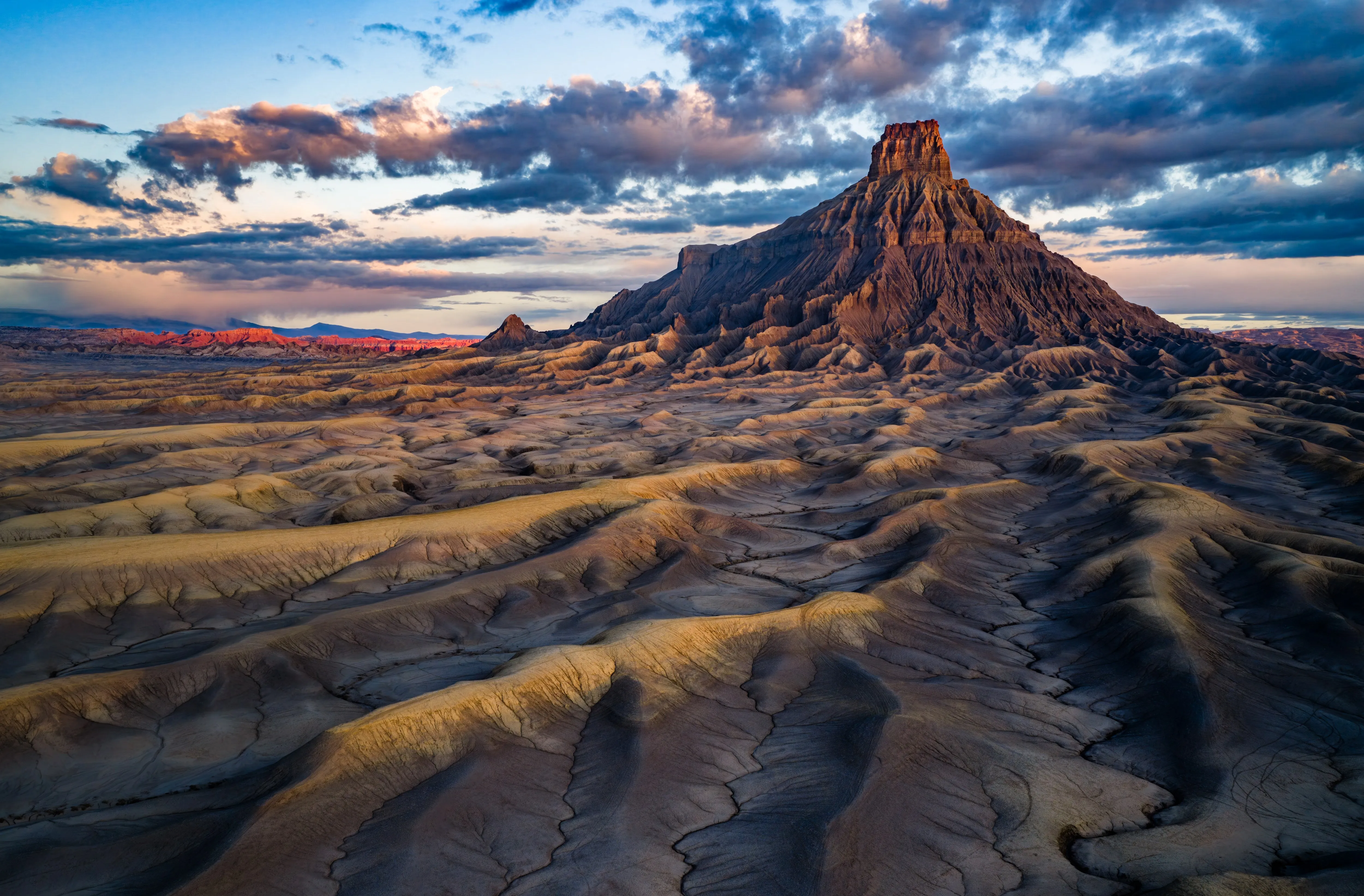 Factory Butte at Dawn — fine art landscape photography print by Paul Anderson, Caineville, Utah