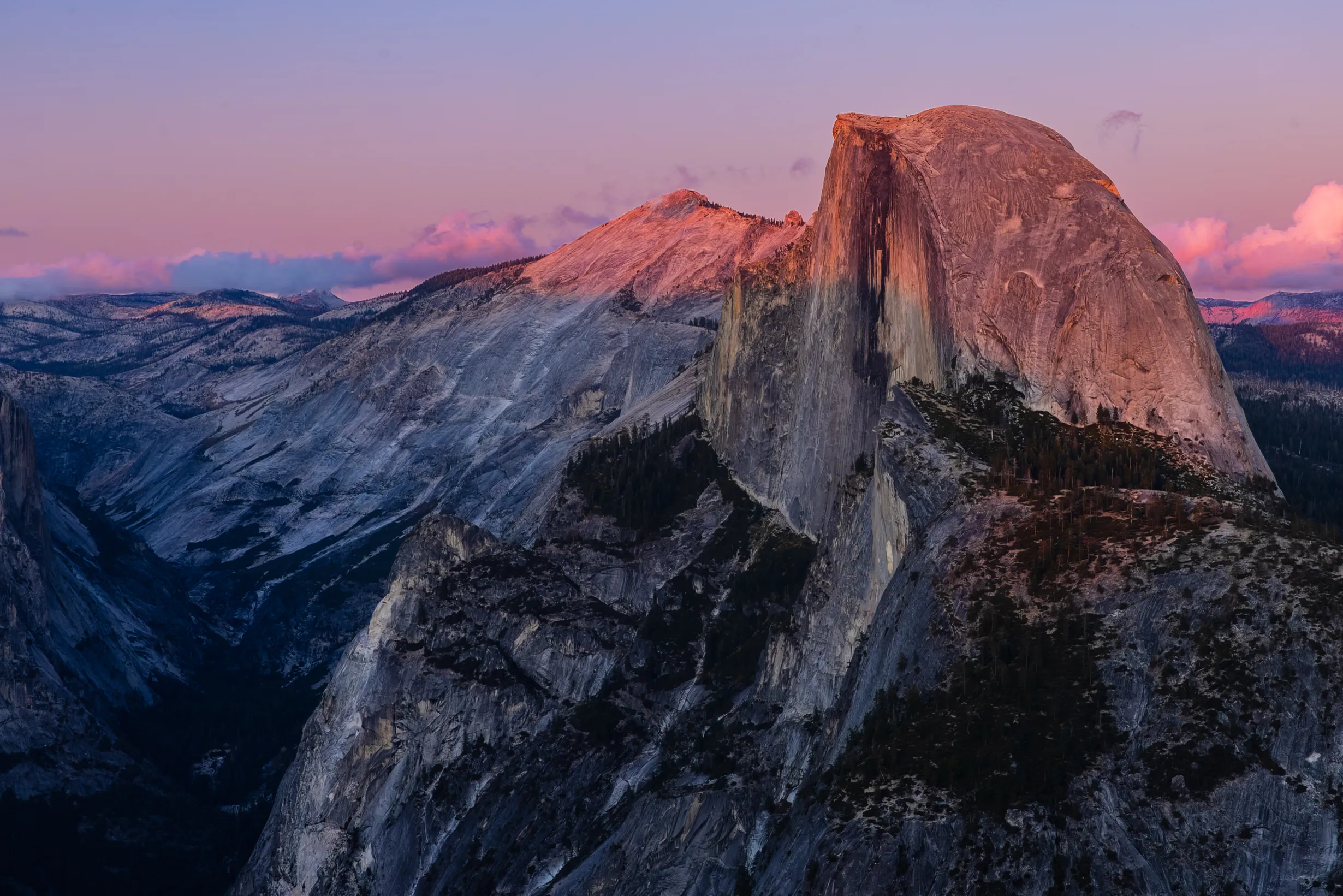 Half Dome, Last Light — fine art landscape photography print by Paul Anderson, Yosemite, California