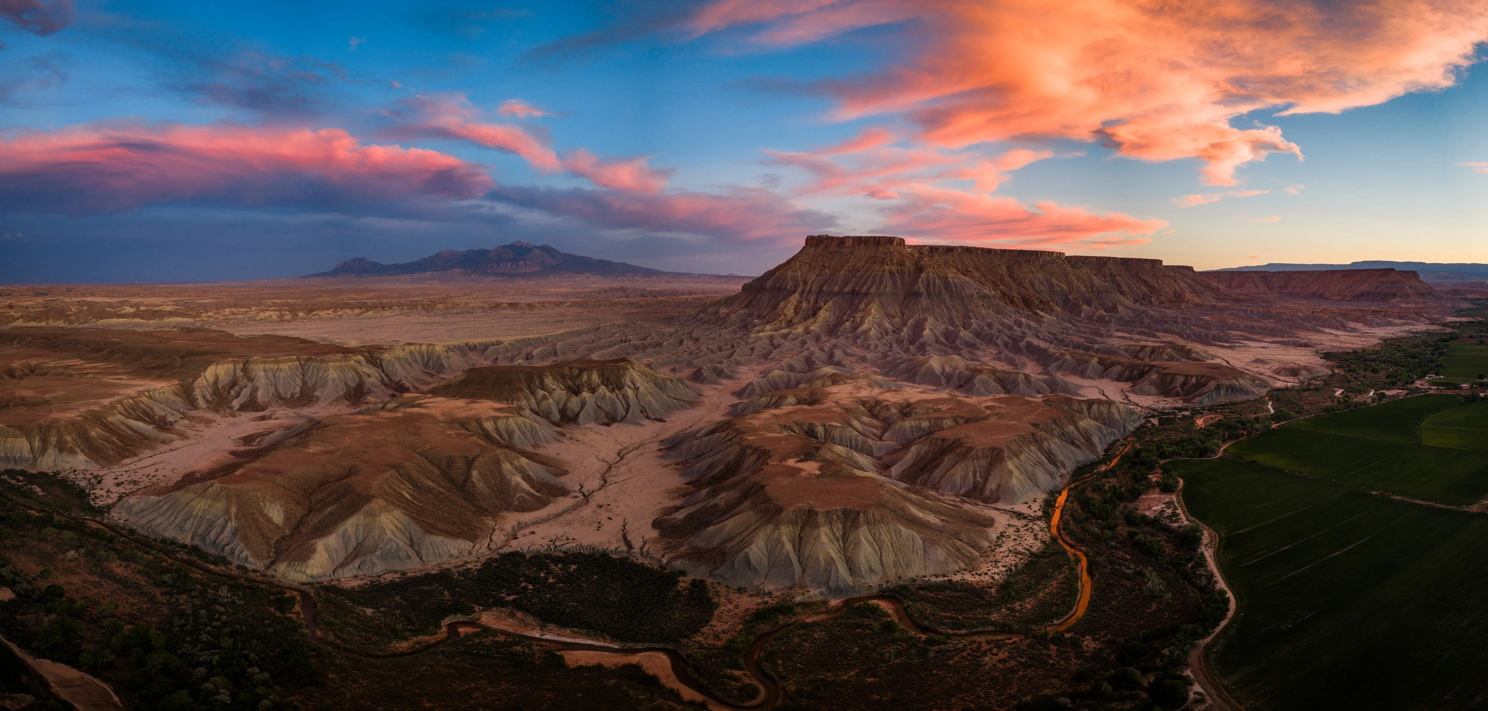 Last Light of the Badlands — fine art landscape photography print by Paul Anderson, Factory Butte, Utah