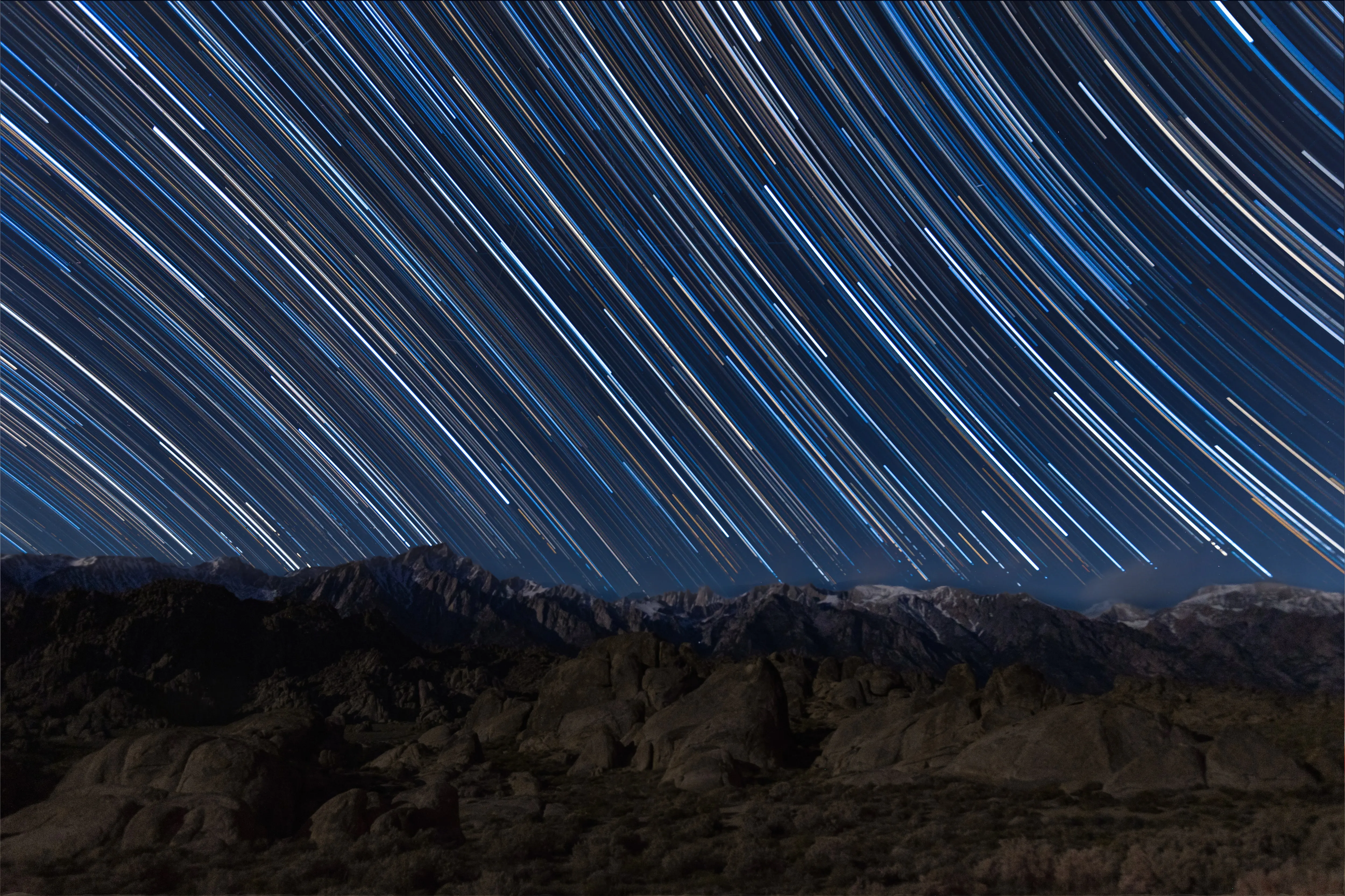 Star Trails — fine art landscape photography print by Paul Anderson, Alabama Hills, California