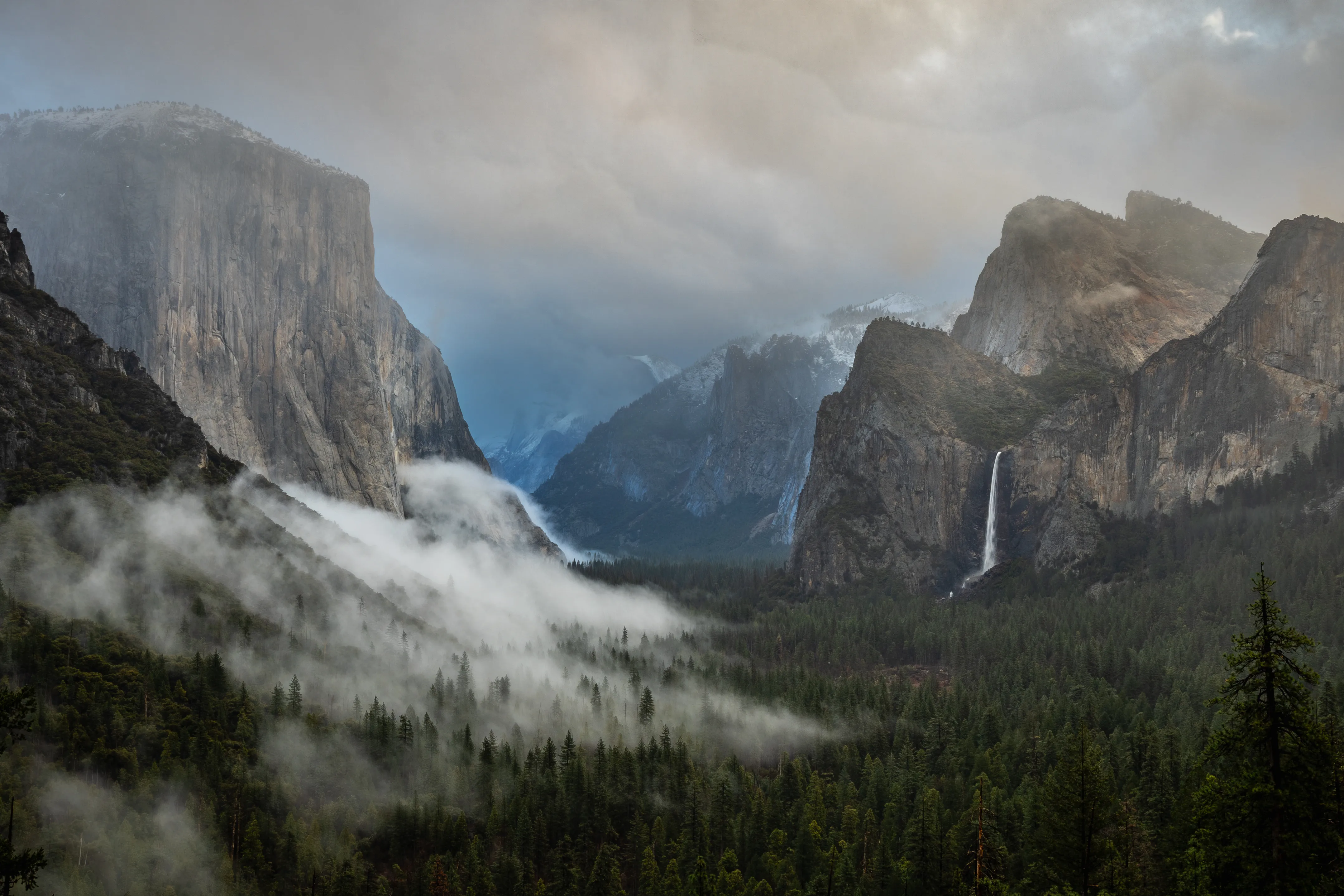 Tunnel View, Misty Morning — fine art landscape photography print by Paul Anderson, Yosemite, California