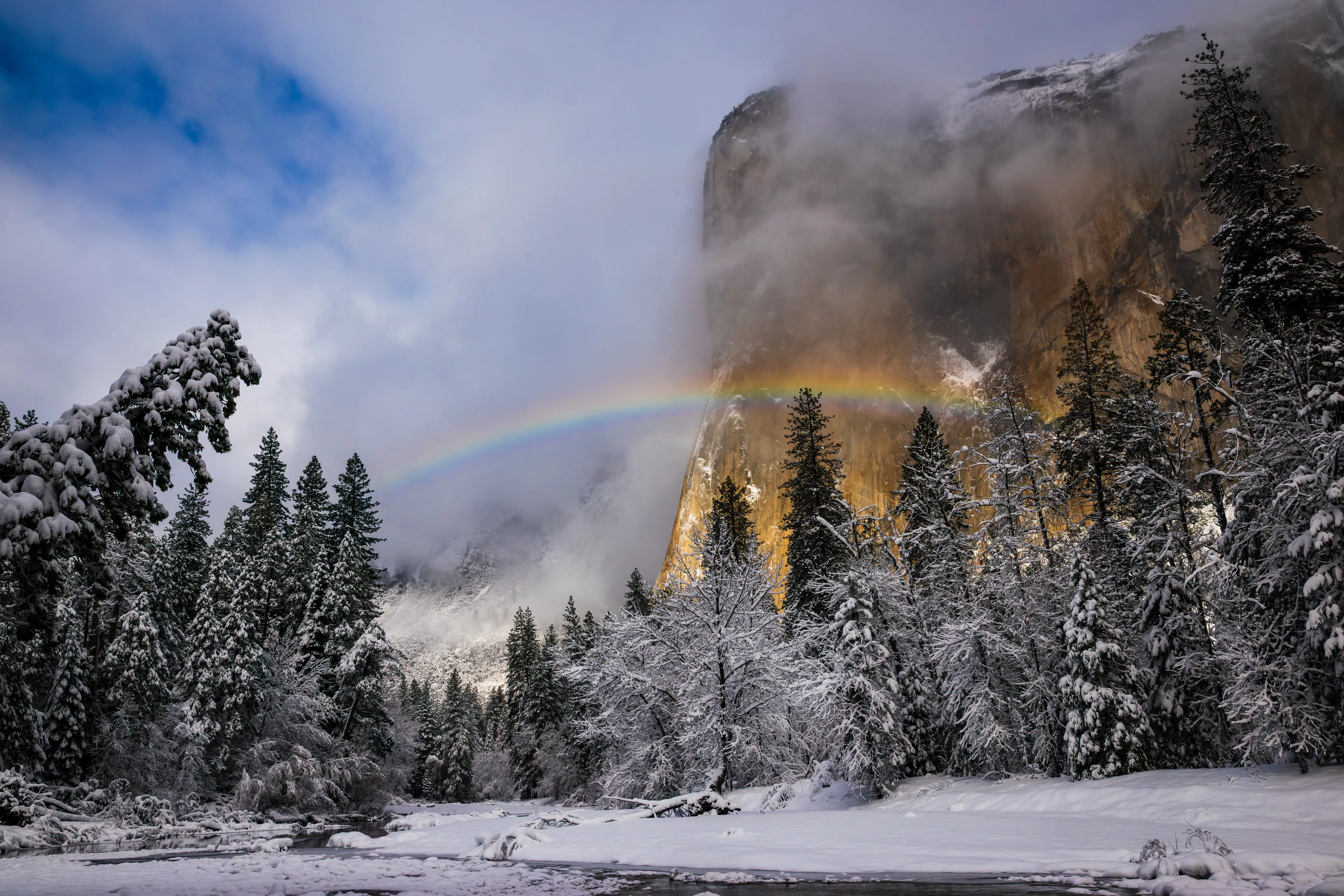 Rainbow in the Valley — fine art landscape photography print by Paul Anderson, Yosemite, California